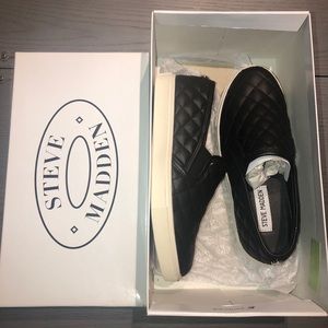 Black Steve Madden Slip-on Sneakers